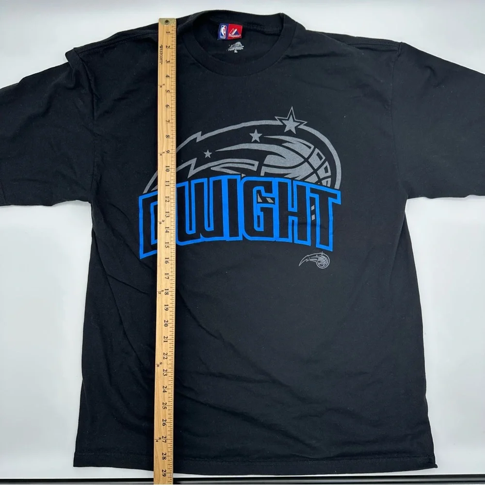 Majestic 2000s Men’s XL Dwight Howard Orlando Magic Graphic T-shirt Back Hit NBA